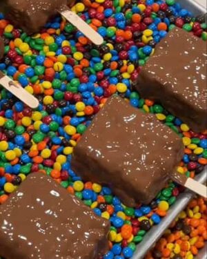 Chocolate covered Rice Krispie treats
